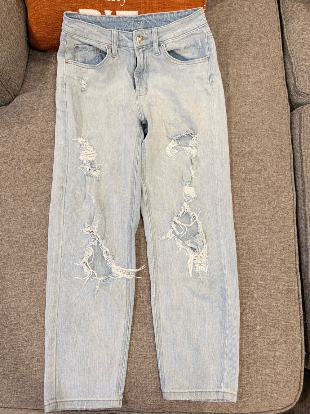 Target Distressed Light Wash Jeans